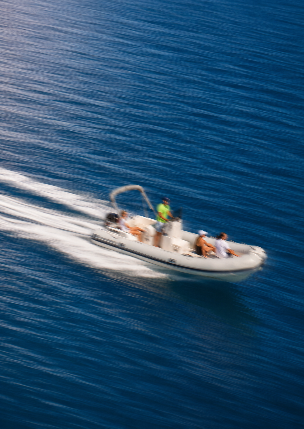 Re:Connect RIB cruising the Gulf of Corinth